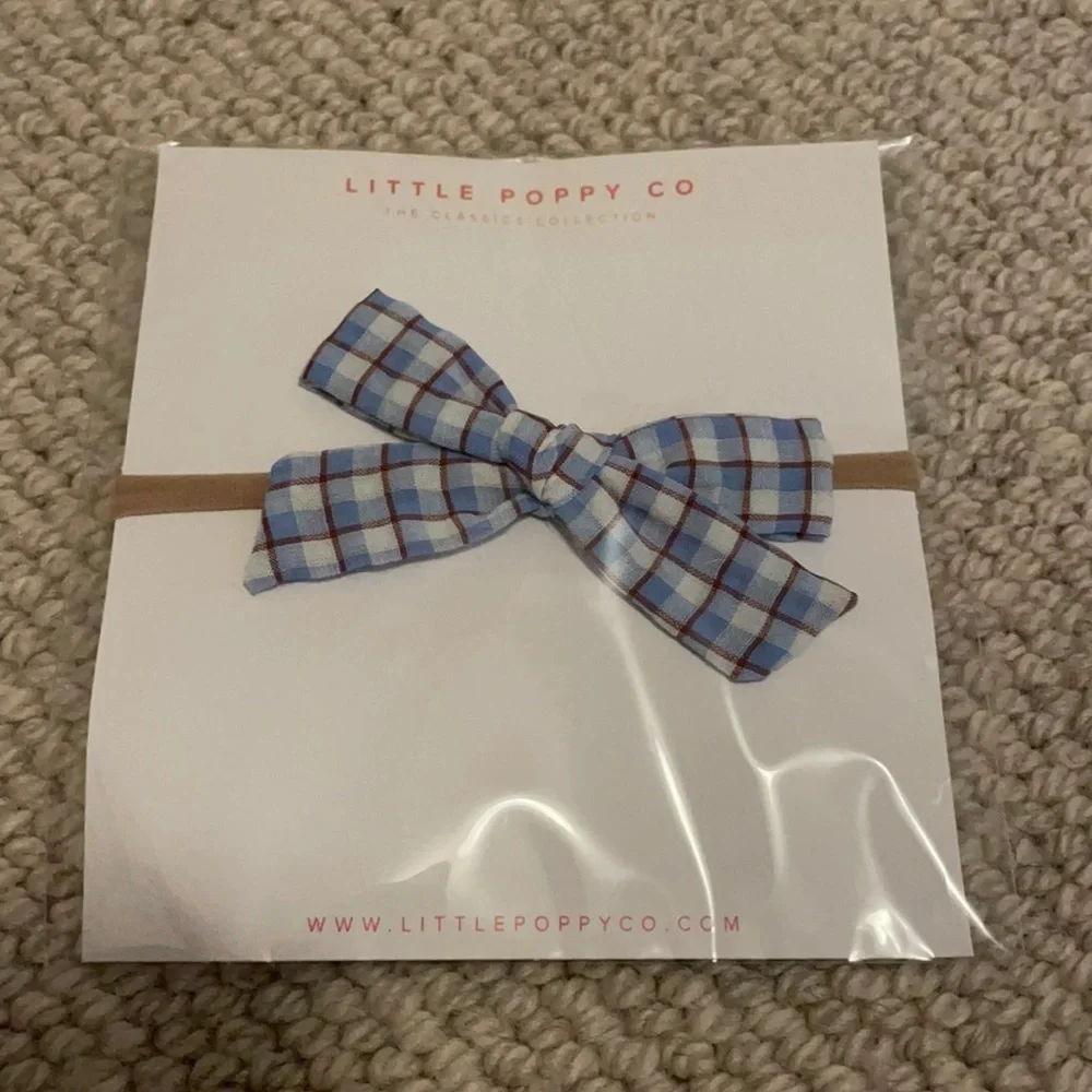 New Little Poppy Hair Bow